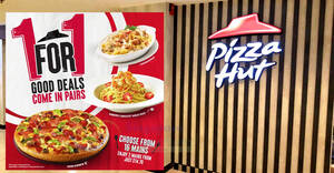 Featured image for Pizza Hut S’pore offering 1-for-1 pizzas, mains, pasta and baked rice all-day on weekdays from 22 Jan 2024