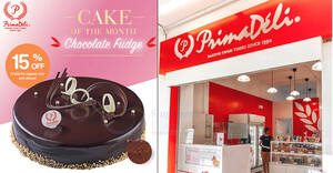 Featured image for Prima Deli has 15% OFF Chocolate Fudge cake for pre-orders till 31 Mar 2024