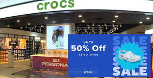 Featured image for Crocs Huge Savings Sale offers up to 50% off at S’pore online store till 22 Feb 2024