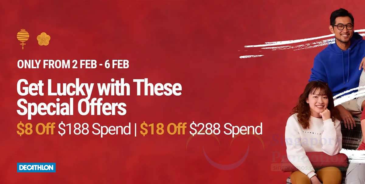 Featured image for Decathlon $18 off $288 and $8 off $188 online till 6 Feb 2024 (delivers by 9 Feb)