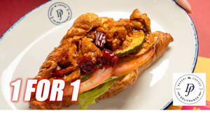 Featured image for Delifrance offering 1-for-1 Chicken Mala Sandwich at all S’pore outlets all-day till 25 Feb 2024