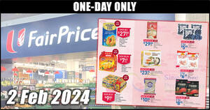Featured image for (EXPIRED) Fairprice 1-Day special on 2 Feb has Skylight NZ Abalone, 100Plus, Golden Chef, Hokkaido Scallops and more