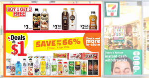 Featured image for (EXPIRED) Savour Big Savings at 7-Eleven’s S’pore $1 Bonanza till 9 Apr 2024 – Pokka, M&M, 100Plus, Nescafe, Milo and more