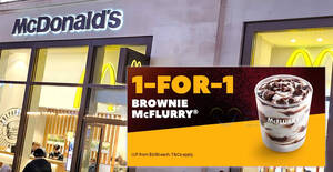 Featured image for (EXPIRED) Double the Delight: Brownie McFlurry 1-for-1 Special at McDonald’s Singapore till 27 Mar 2024