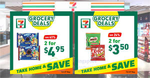 Featured image for (EXPIRED) 7-Eleven Singapore Has Major Discounts on Oreo, Nestle Milo Nuggets, Kinder Bueno And More till 7 May 2024