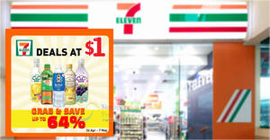 Featured image for 7-Eleven Singapore’s Latest $1 Deals till 7 May Has 100Plus, Nescafe, Milo, Pokka, Ribena And More