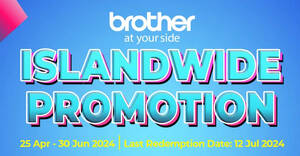 Featured image for (EXPIRED) Brother’s Islandwide Sale Offers NTUC Vouchers Up to $100 till 30 June 2024