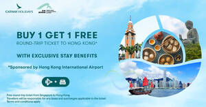 Featured image for “Buy 1 Get 1 Free” Round-Trip Ticket to Hong Kong when you book “Flights+Holidays” package till 30 June