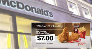 Featured image for McDonald’s Singapore’s $7 2pc Chicken McCrispy® Meal on 19 April 2024