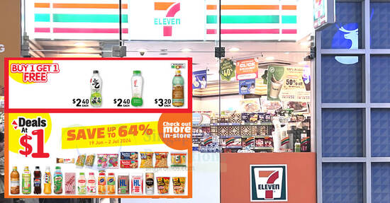7-Eleven Singapore’s Latest $1 Deals till 2 July Has Pokka, Pepsi, Vitasoy, Nutella, Loacker, Maggi And More