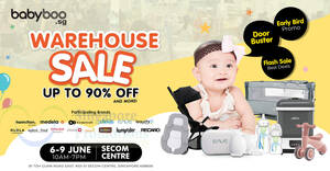 Featured image for (EXPIRED) Babyboo Branded Baby Products Warehouse Sale from 6 – 9 June 2024