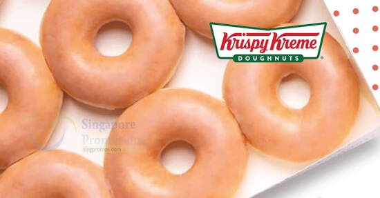 (EXPIRED) Krispy Kreme S’pore Buy 6 Original Glazed Doughnuts Get 6 Free on 25 – 26 Jun 2024