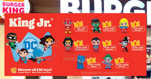 Featured image for Burger King Singapore Rolls Out New DC Toys With Every King Jr. Meal Till 25 Aug 2024