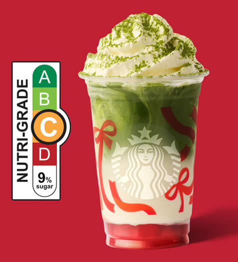 Starbucks singpromos.com 27 Oct 2025 Strawberry Matcha Frappuccino Red