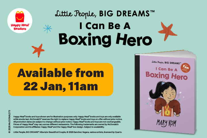 Little People Big Dreams I Can Be A Boxing Hero Mary Kom Happy Meal Book