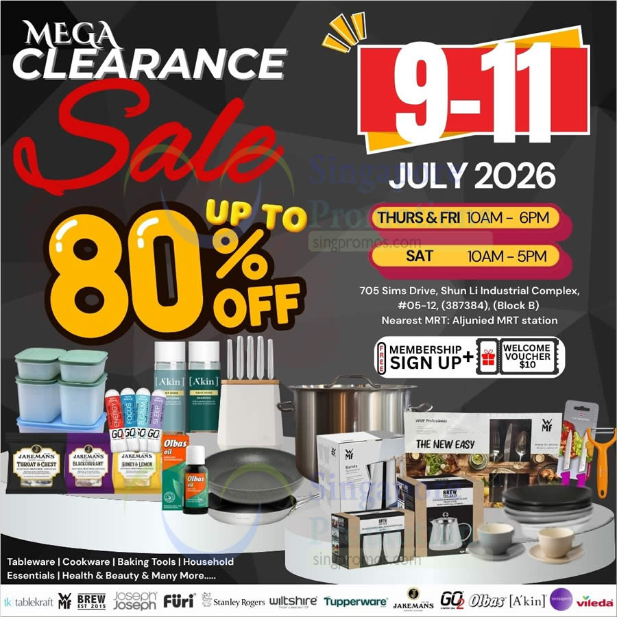 Branded Mega Clearance 4 Jul 2026