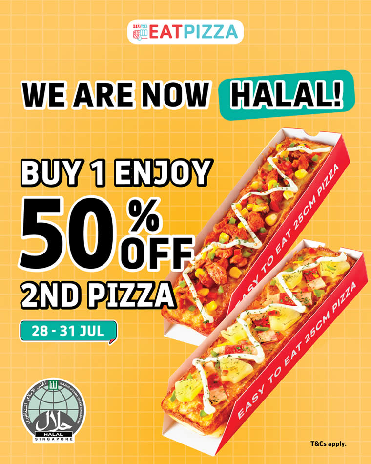 Eat Pizza 2 singpromos.com 17 Jul 2026