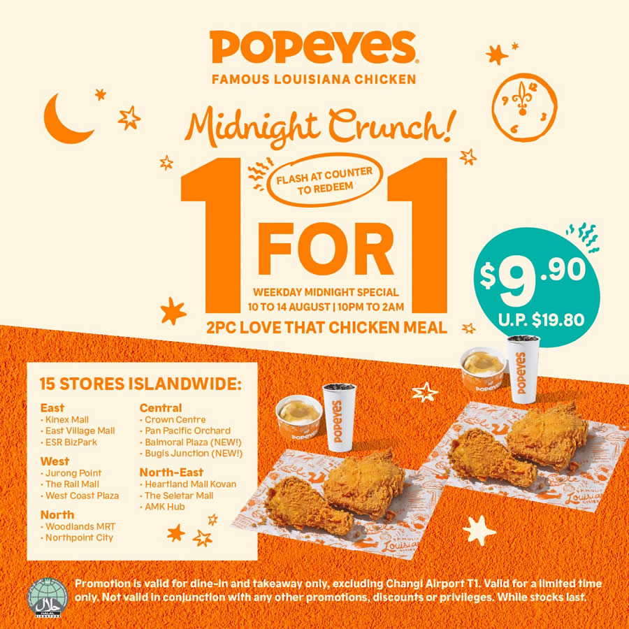 Popeyes 8 Aug 2026