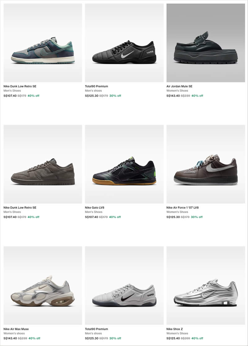 Nike Singapore 9.9 Sale 4 Sep 2026