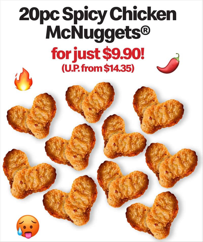 McDonalds 20pc McNuggets 29 Oct 2026