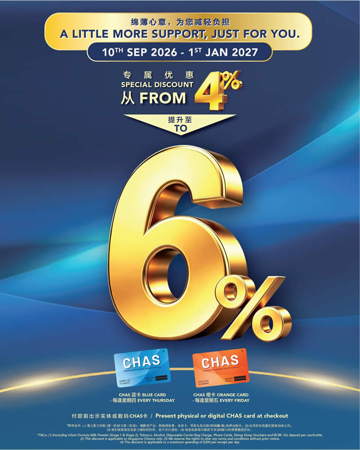Sheng Siong Chas 22 Oct 2026